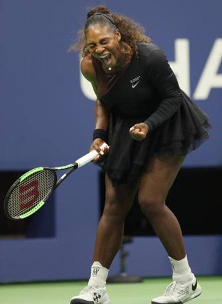 La grinta di Serena. Epa